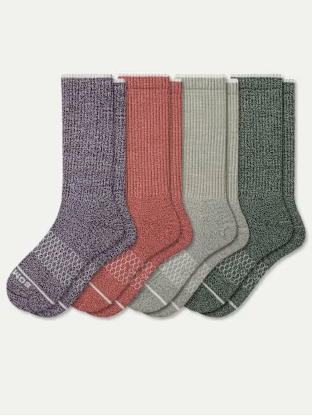 BOMBAS MERINO WOOL BLEND CALF SOCK 4-PACK